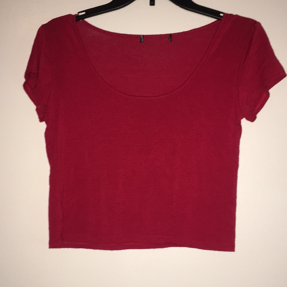 red crop top size medium/large